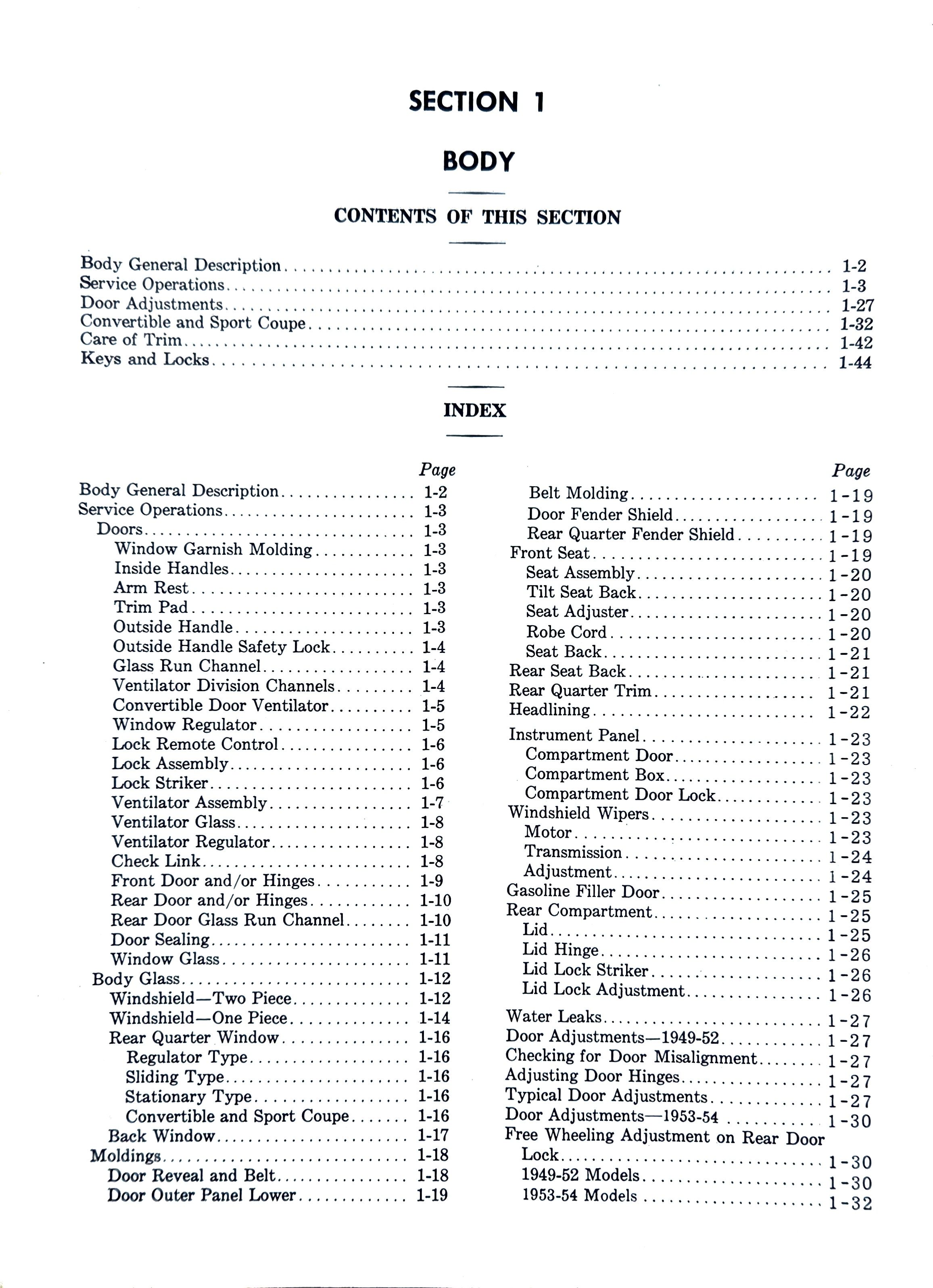 Maintenance manual page 1