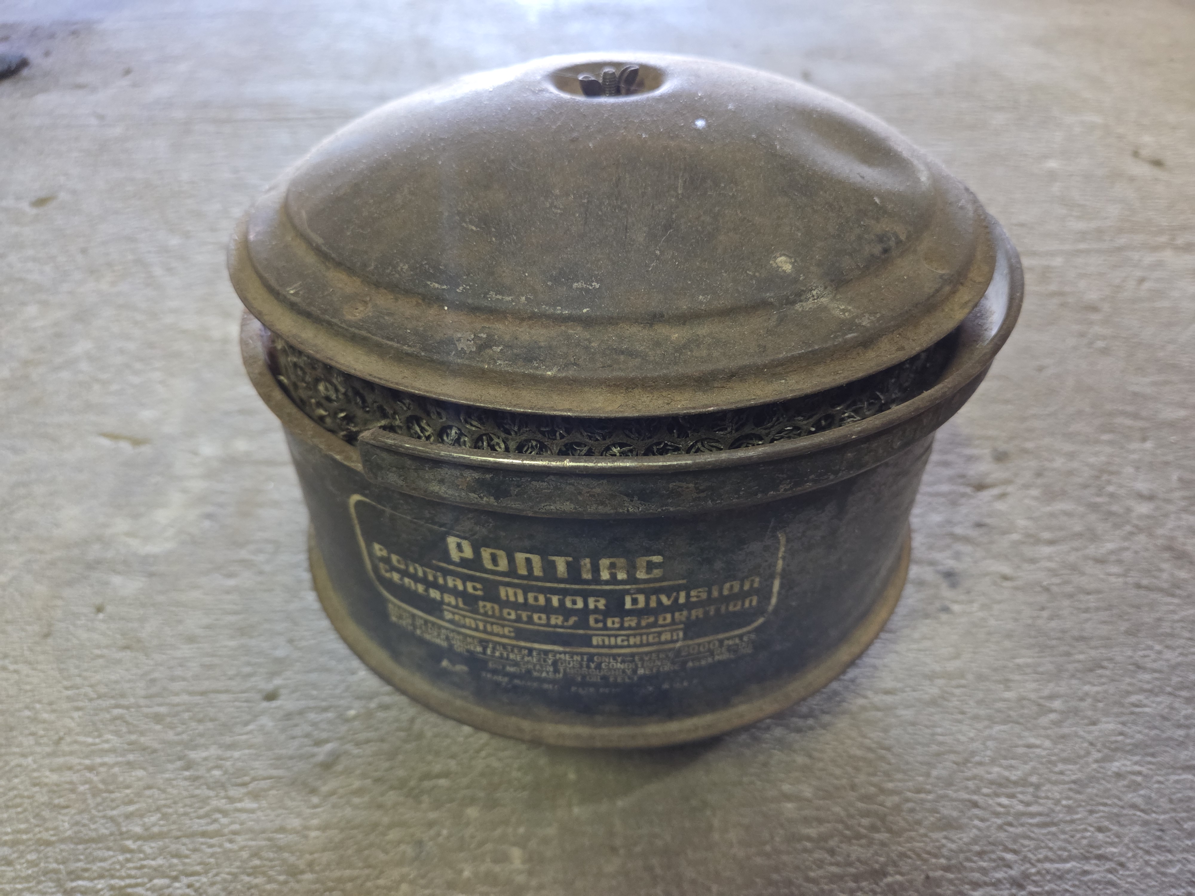 1941-54 Pontiac 8 cyl Standard Air Cleaner