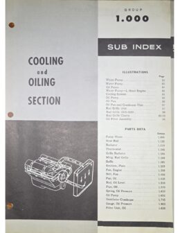 1.000 Cooling and Oiling cover