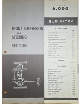6.000 Front Suspension and Steering cover