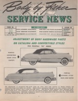 1951 Pontiac Fisher Body - Service News