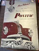 1951 Pontiac Official News Release Photos & News