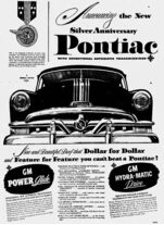 Announcement - 1951 Pontiac Silver Anniversary